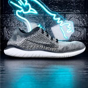 Nike Free RN Flyknit 2018 “Oreo” Men's Running CrossFit Gym Training Shoes - 12